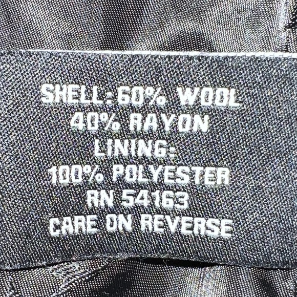 Guess size M charcoal gray wool blend double breasted mid length lined Pea Coat - Picture 16 of 16